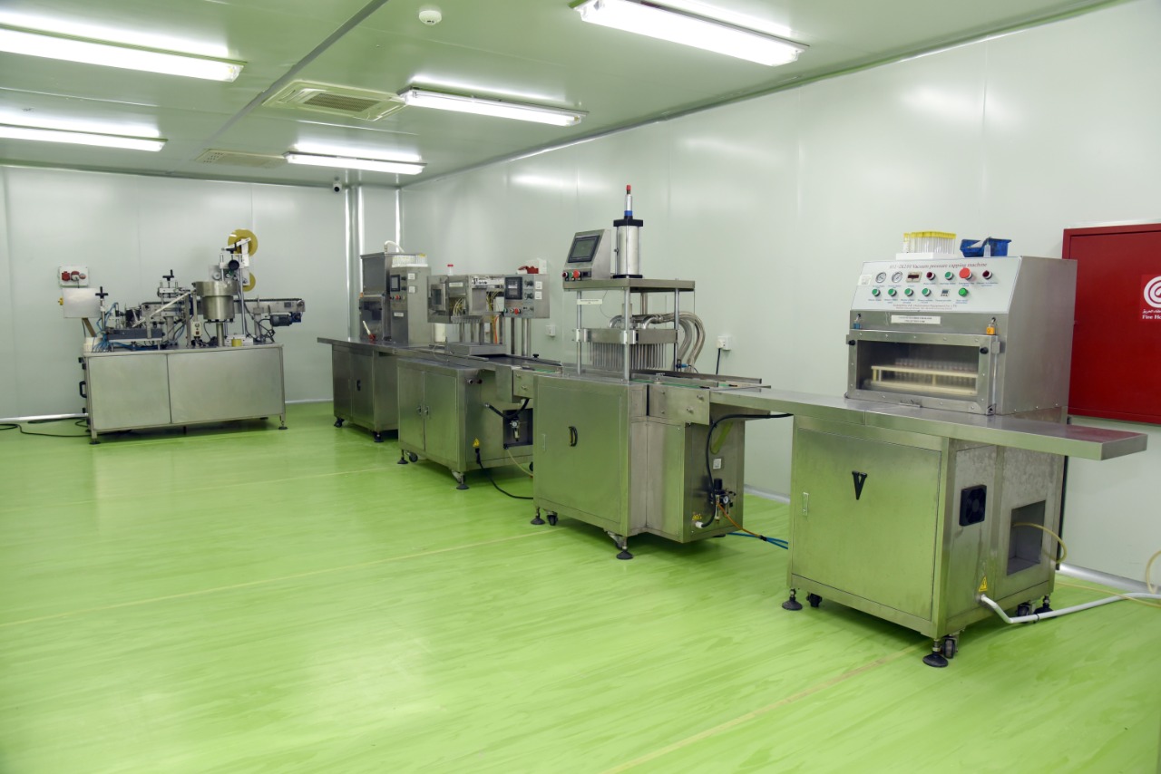 Clean production room and laboratory equipment